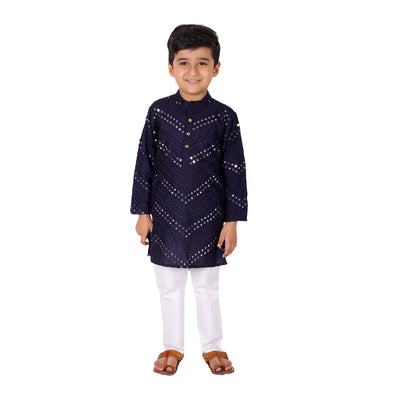 kurta-pyjama-navy-blue