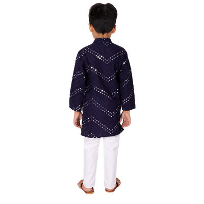 kurta-pyjama-navy-blue