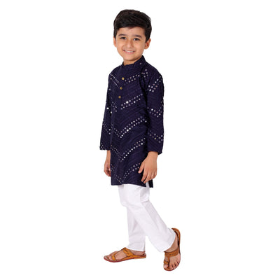 kurta-pyjama-navy-blue