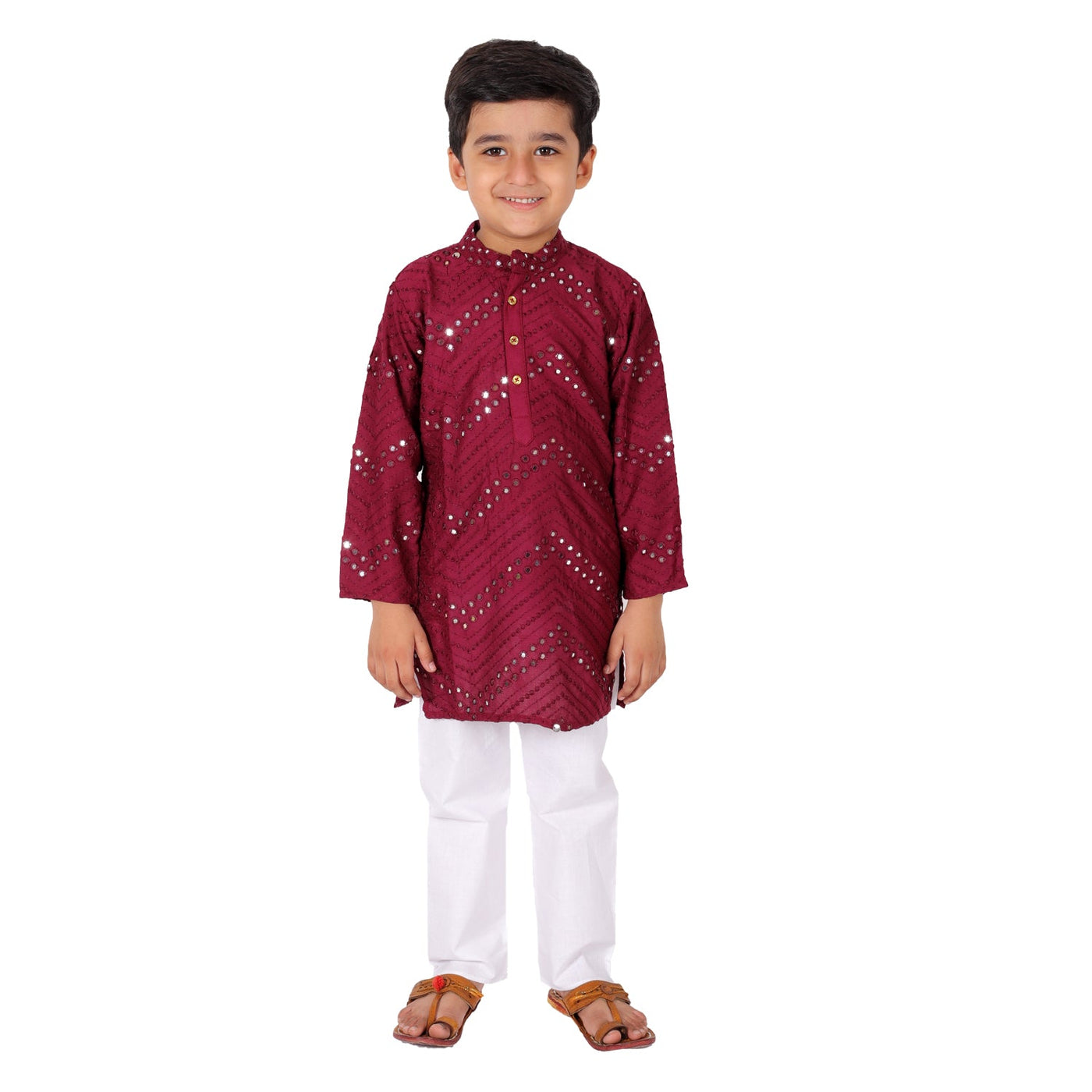 kurta-pyjama-maroon