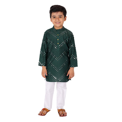 kurta-pyjama-bottle-green