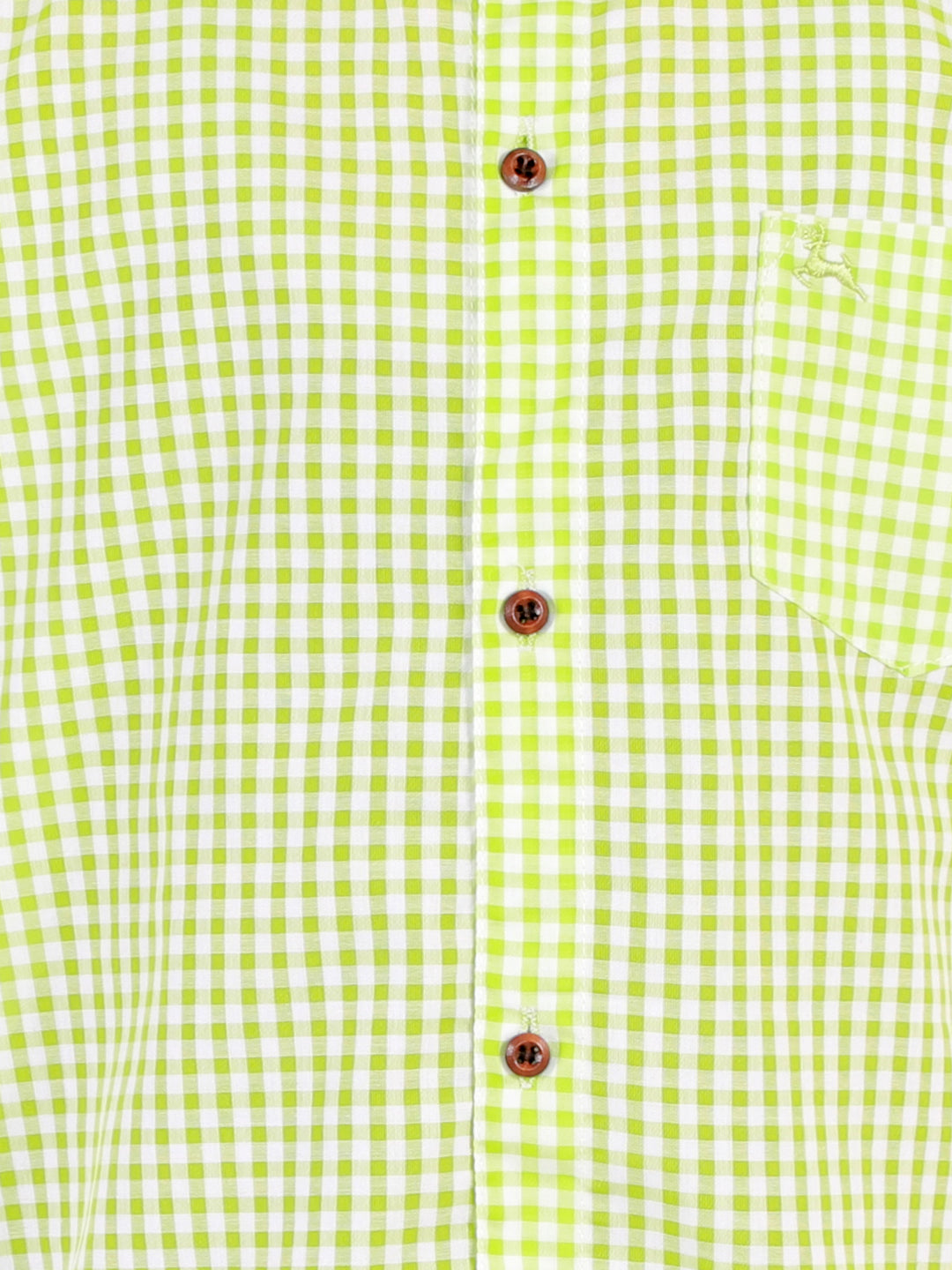 superminis Boy's Cotton Shirt - Regular Fit, Half Sleeves, Collared Neck, Checkered Shirts for Casual Wear, Green