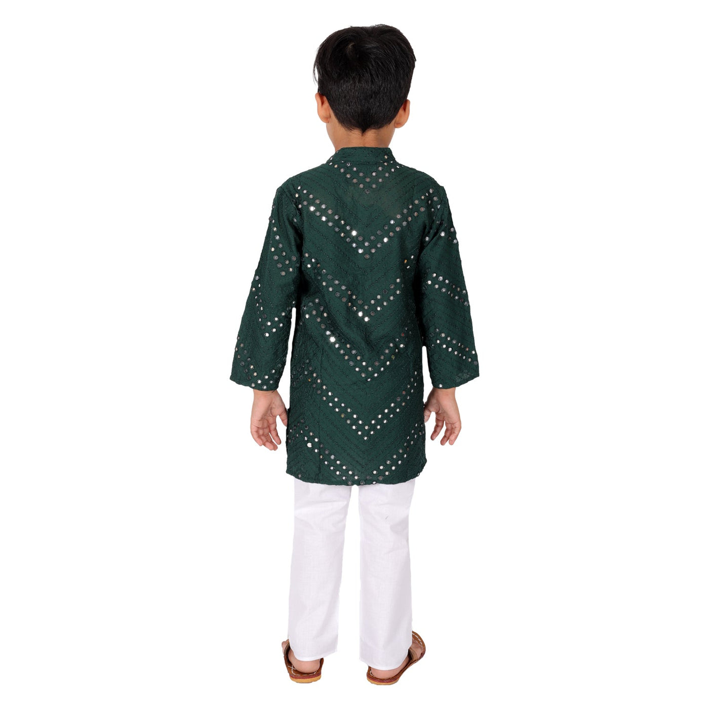 kurta-pyjama-bottle-green