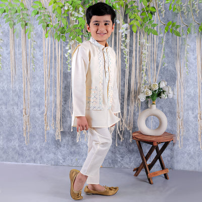 kurta-pyjama-jacket-off white