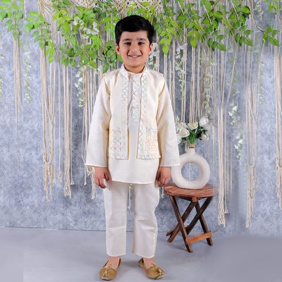 kurta-pyjama-jacket-off white