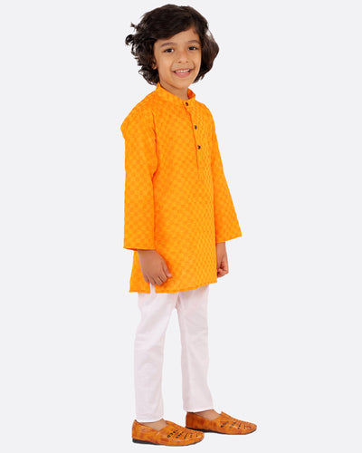 kurta-pyjama-orange