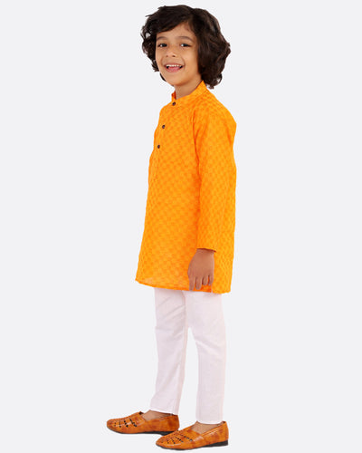 kurta-pyjama-orange