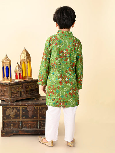 kurta-pyjama-green