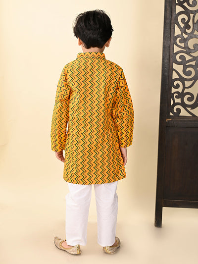 kurta-pyjama-yellow