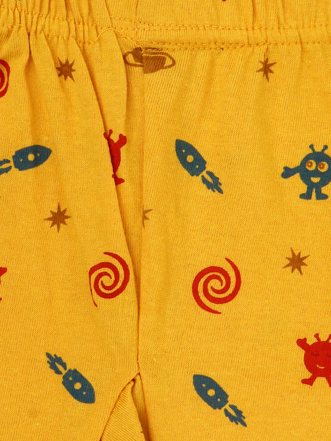 Unisex Kids Space Theme Cotton Printed Pyjamas - Pack of 5