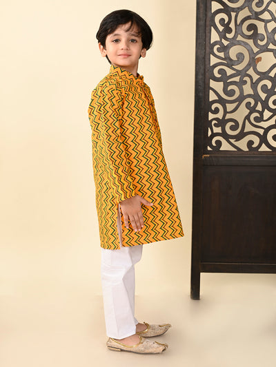 kurta-pyjama-yellow