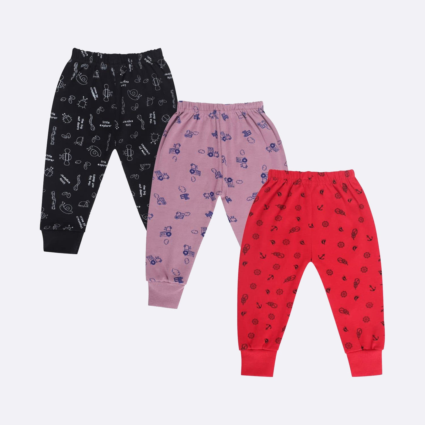 Feather Touch Dark Colors Unisex Pyjamas Pack