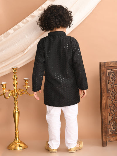 kurta-pyjama-black