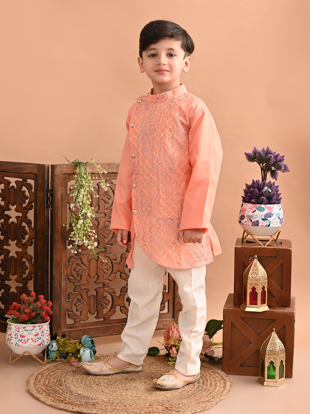 kurta-pyjama-peach