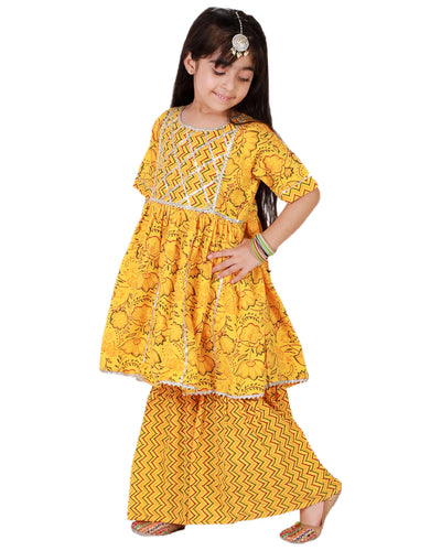 sharara-kurti-yellow