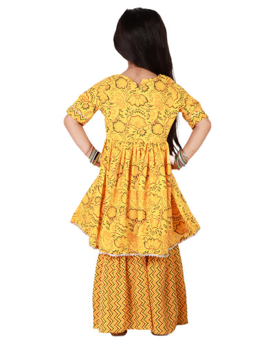 sharara-kurti-yellow