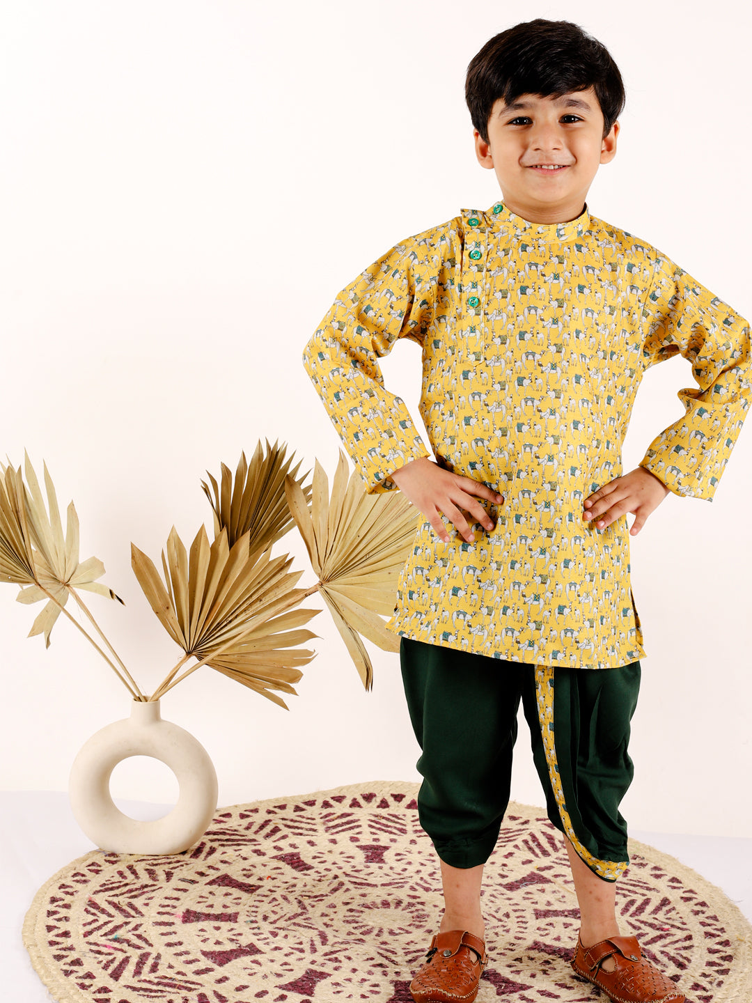 dhoti-kurta-yellow