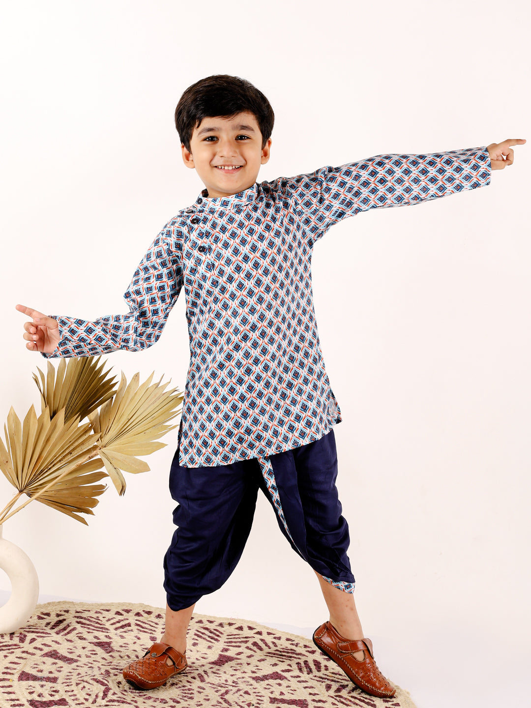 dhoti-kurta-blue