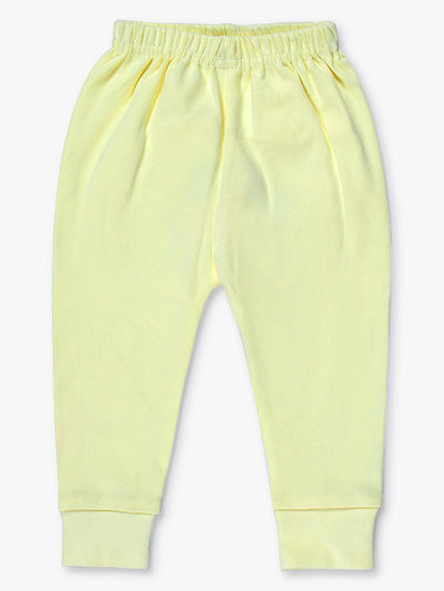 Feather Soft Cotton Pyjamas Comfortable With Diapers (Lemon, Pack of 1)