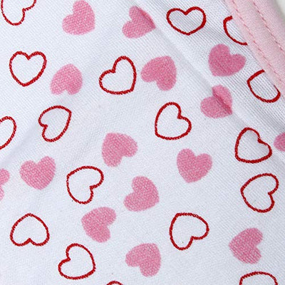 Indian Style Baby Cotton Nappies in a Modern Way (Heart Print, Pack of 1)