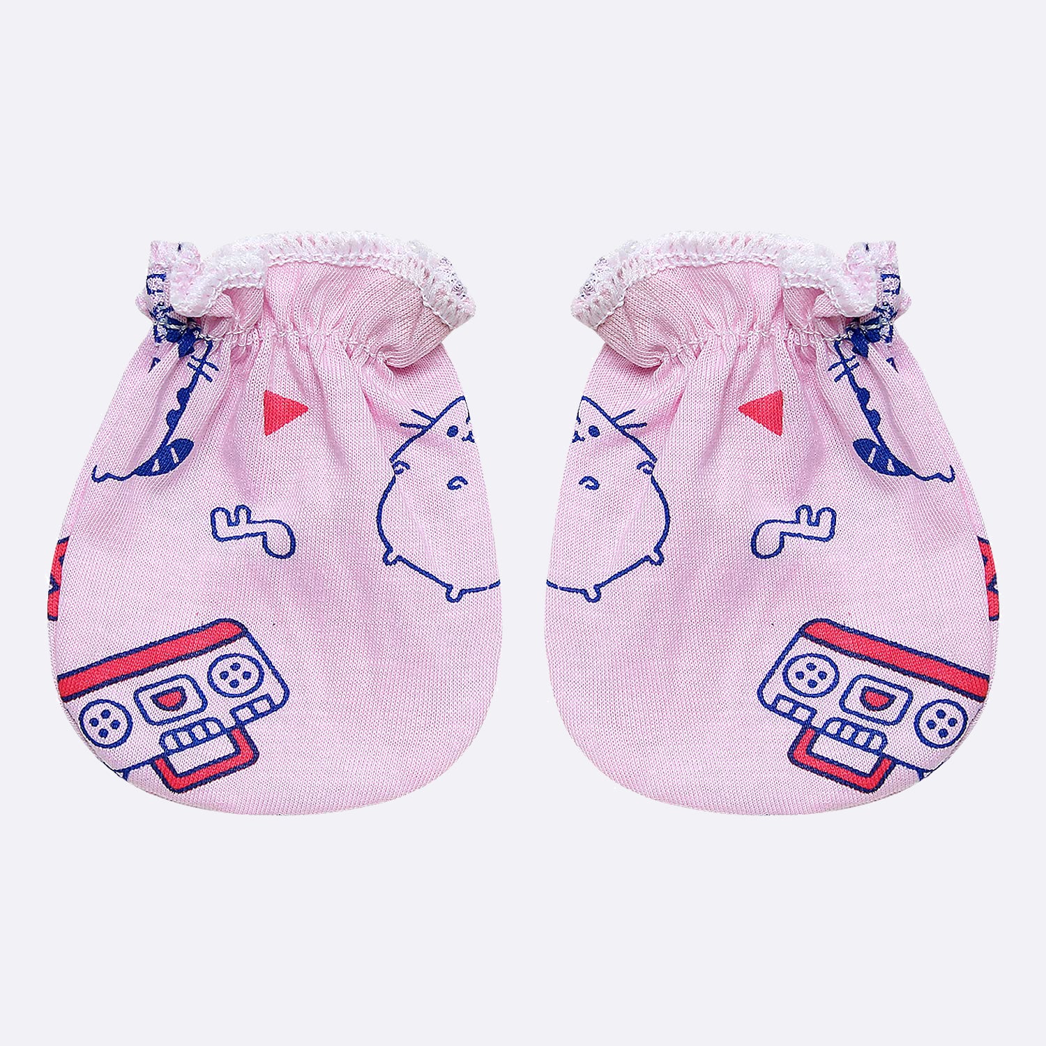 Baby Essential - Cap, Mittens and Booties Set (Pink)