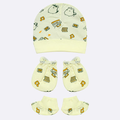 Baby Essentials - Cap, Mittens and Booties Set (Pack of 5)