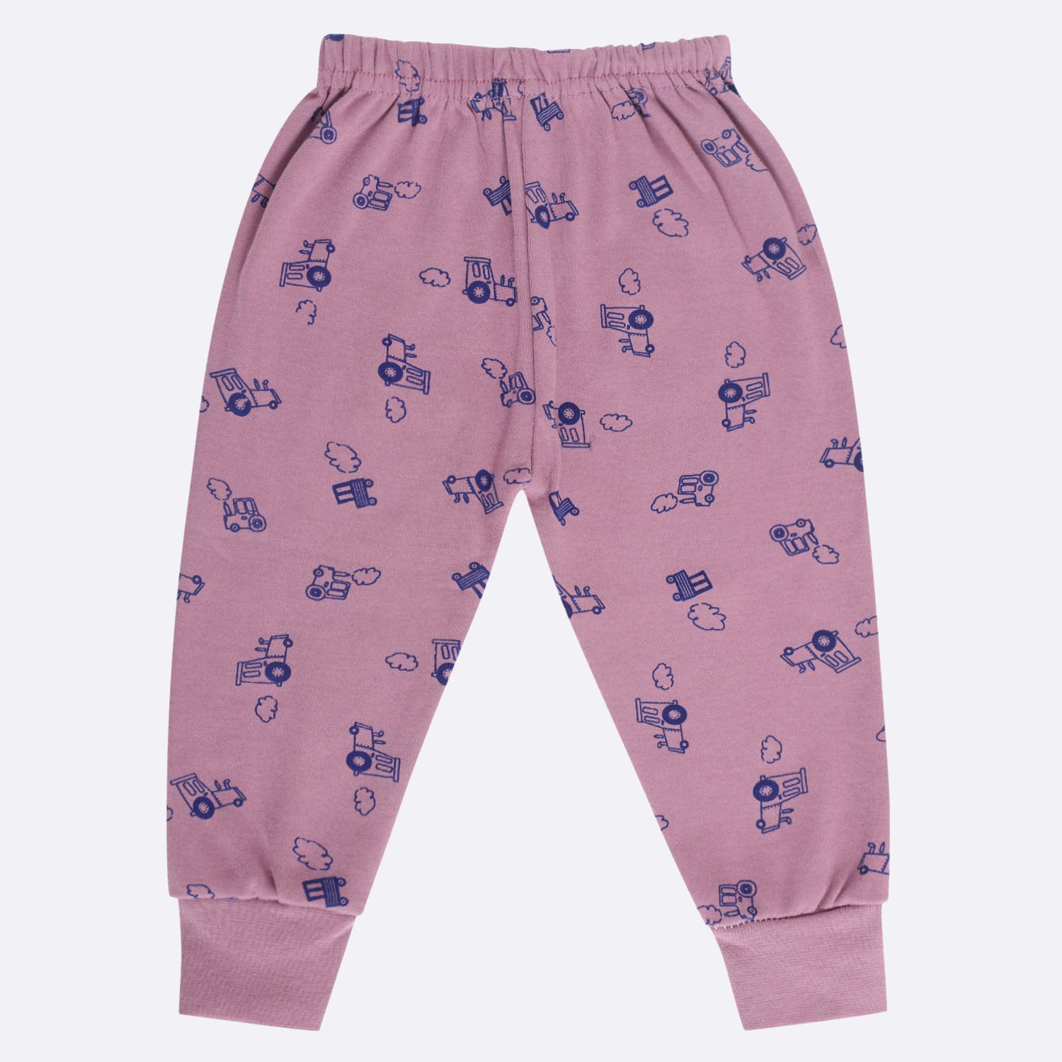 Feather Soft Dark Color Unisex Pyjama (Pink, Pack of 1)