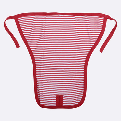 Traditional Baby Cotton Nappies in a Modern Style (Red, Pack of 1)