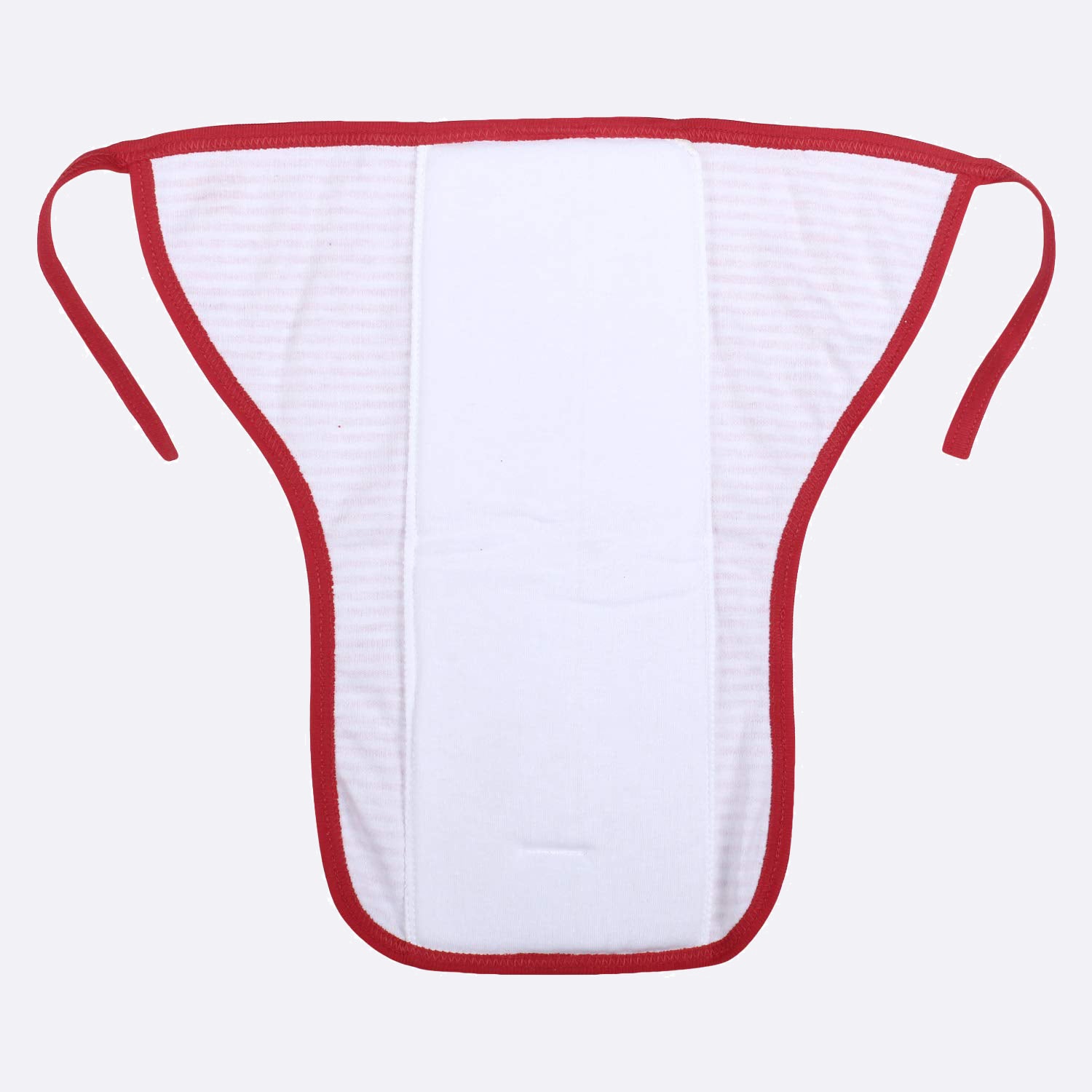 Traditional Baby Cotton Nappies in a Modern Style (Red, Pack of 1)